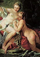 Boucher, Detail from Leda and the Swan